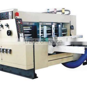 [RD-A910-2000-3] Automatic paper rotary die cutting machine with 3 color printing for corrugated carton making