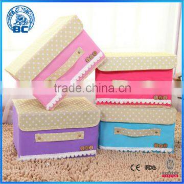 T Type Button Non-Woven Storage Box