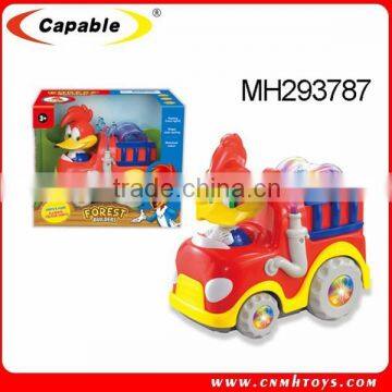 B/O fire engine car toys with light and music