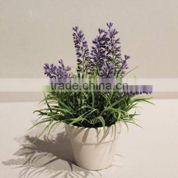 Bestselling Artificial Potted Lavender Flowers Bonsai Purple Tiny Flowers