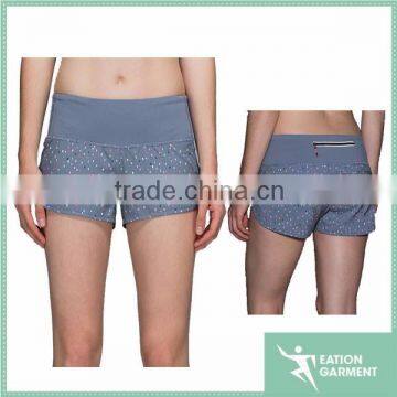 sublimation printed back pocket of waist flat lock crossfit board shorts sportswear