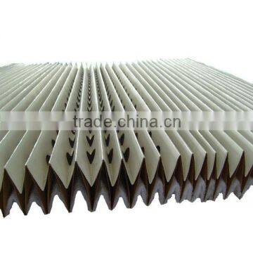 Concertina kraft paper paint arrestor