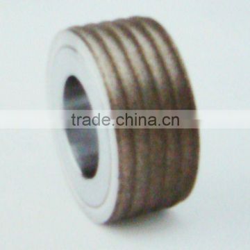 electroplated diamond dressing roller for curved vane of air conditioning compressor