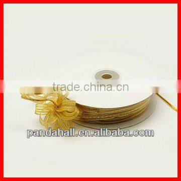 Sparkle Wire Edge Organza Ribbon DIY Material for Fiber Flowers(ORIB-D003-25mm-M)