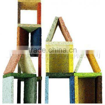 Wood fiber cement board wood wool wall panel