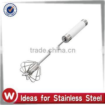 Stainless Steel Hand Push Egg Whisk