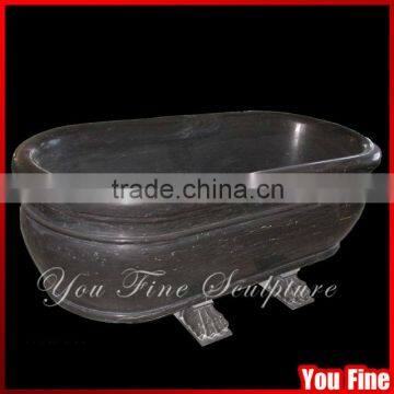 Black Marble Stone Marble Bath Basin