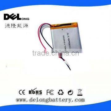 3.7v 2000mah rechargeable lipo battery