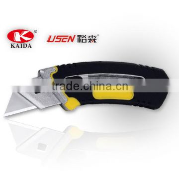 Heavy Duty Retractable Blade Pocket Utility Knife Auto Loading Trapezoid blades