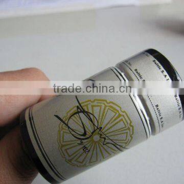 Non-refillable twist off aluminum plastic cap