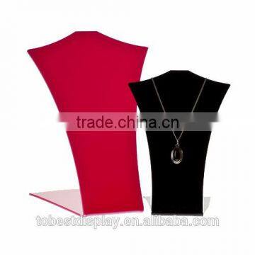 super pop famous brand acrylic jewelry display neck stands shenzhen factory