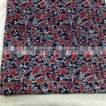 Printed Knit Denim Fabric:300gsm 59%cotton 30%polyester 11%spandex From Changzhou China