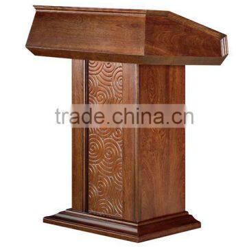 carved wooden lecture auditorium podium (FOH-Y08Y)