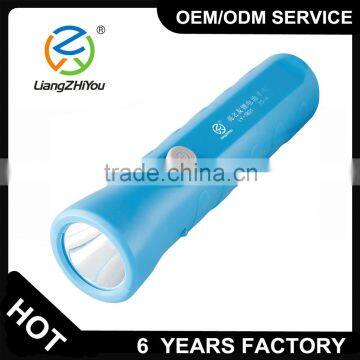 Portable rechargeable high power led strong light flashlight with li-ion battery inside