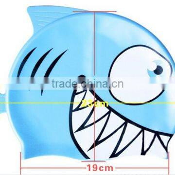 Animal Pattern Cartoon Silicone Kid Children Swimming Bathing Head Cover Cap Hat photo-3