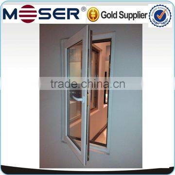 High quality UPVC double glazing inward opening casement window