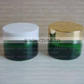 30ml Green Glass jar with aluminum lid, cosmetic jar, cosmetic glass jar