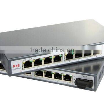 8+1 Port POE Fast Ethernet Fiber Switch Power Supply Security CCTV Camera photo-4