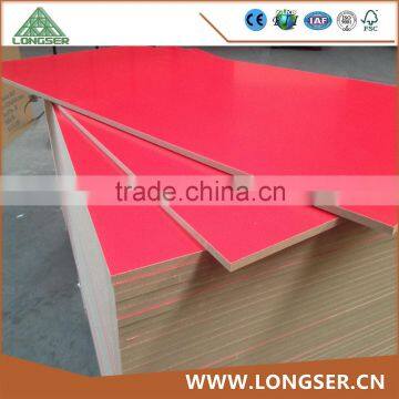 Cabinet Grade Melamine 16mm Red Color MDF