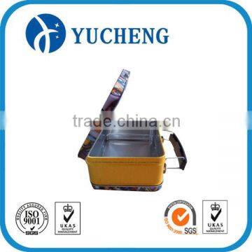 Custom Metal Rectangle Lunch Tin Box With Handle photo-5
