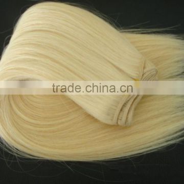 wholesale blond hair extension hair weft with pure indian human hair