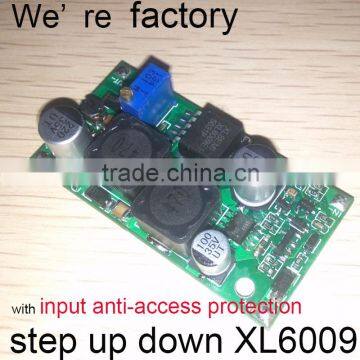 DC DC buck boost converter original XL6009 with input reverse protection accept custom-made dc5V 12V to DC24V 3A