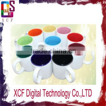 Hot selling wholesale sublimation mug,Double Color Mug,heat transfer mugs