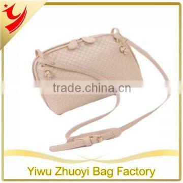 Knitted PU Lady Handbag with shoulder strap