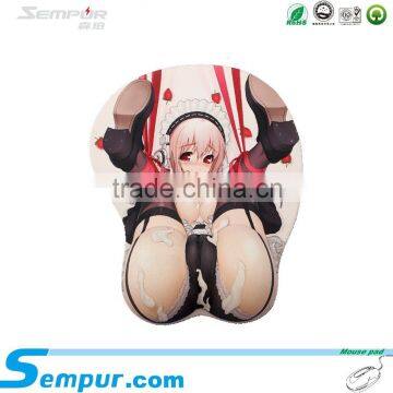 Gaming Mouse Pad with Sexy Breast Gel Wrist Rest