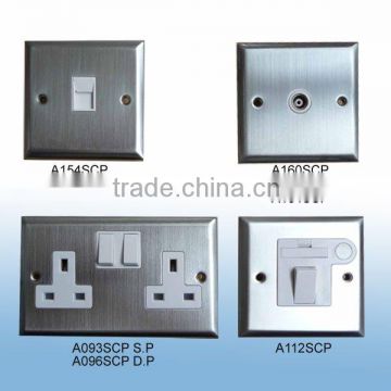 A154 A145/400 A096 A112 Step Satin Stainless Switch Plates