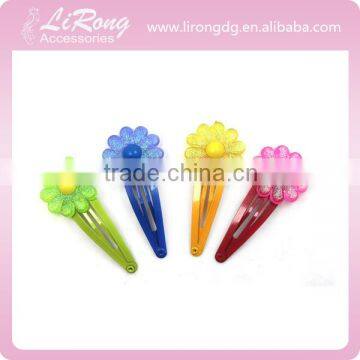 Flower Designed Colourful Snap Clip for Children