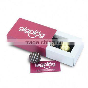 Plain Chocolate Small Packaging Boxes With Insert