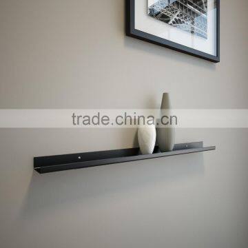 18" black powder coated steel wall racks, wall cubes, floating wall shelf