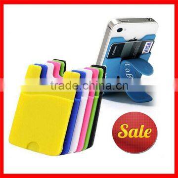 protective nice silicone card holder&silicone phone card holder&silicone phone poush