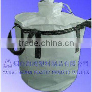 PP circular type B bulk bag with bonnet fill spout