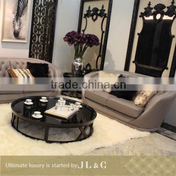 Luxury living room New design JS75-02 High Quality Modern Leather sofa from JLC furniture