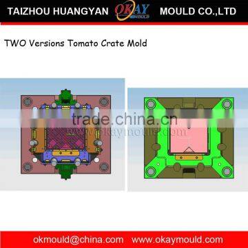 cheap price plastic fruit crate injection molding china plastic crate injection mould manufacturer