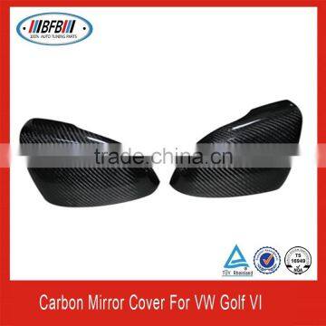 100% real carbon fiber side view mirror cover for vw golf VI Car Mirror Cover