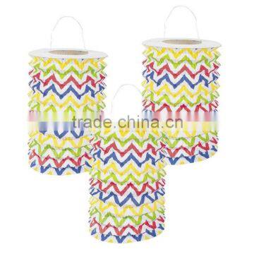 Colorful CHEVRON PAPER LANTERNS Wedding Decoration Party Reception Table Decor