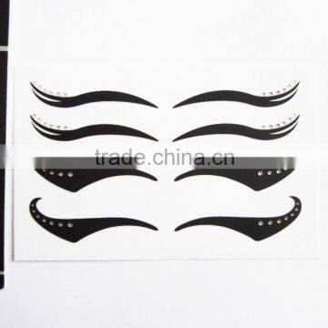 Custom sexy temporary makeup eyeliner sticker crystal eye sticker party eye tattoo sticker supplier