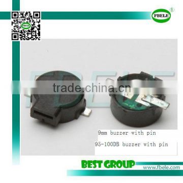 9mm hot sell 24V 95-100DB buzzer with pin SMT9040