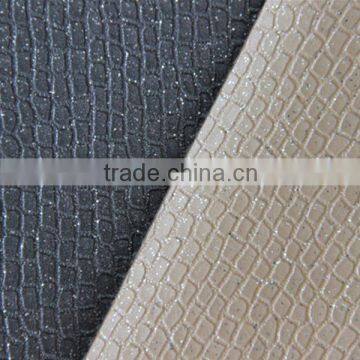 PVC Synthetic Leather for Upholstery Usage ,popular Use for Home Decoration,with Metalic Color or Glitter Surface photo-6