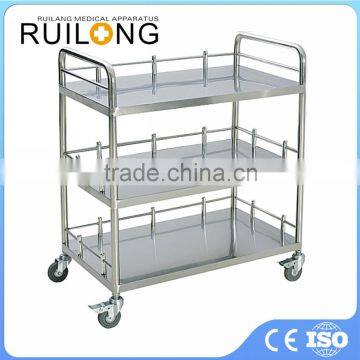 Cheap Hospital Medical Equipment Stainless Steel Trolley Cart