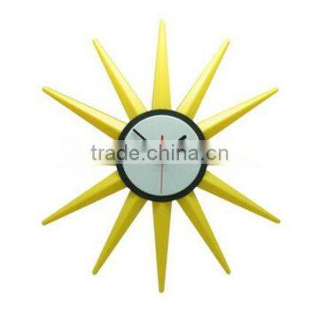 creative colourful Plastic quartz wall clock -- star or sun style