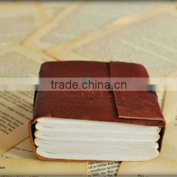 Small pure leather handmade vintage style pocket dairy and journals