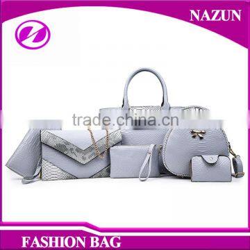 2016 New Style Wholesale Low Price Office Bags China 6 Pcs Fashion Ladies Handbag photo-2