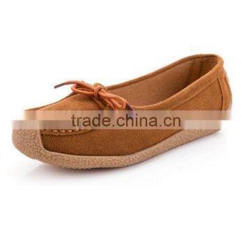 2015 New Autumn Winter Women Genuine Leather Flat Shoes Oxfords Moccasins Ladies Shoes Hot Sale photo-2