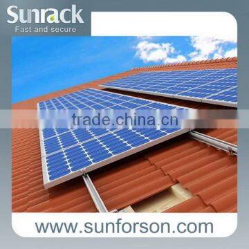 tile roof bracket for solar power plant