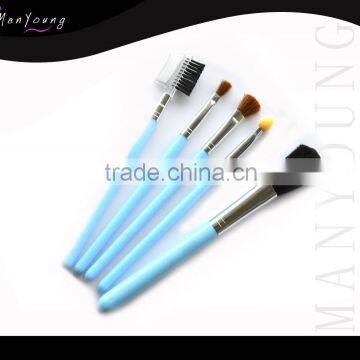 5 pcs plastic handle Make Up Brush Set