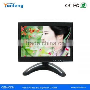1024x600 resolution 7inch Industrial LCD CCTV monitor with AV BNC HDMI VGA